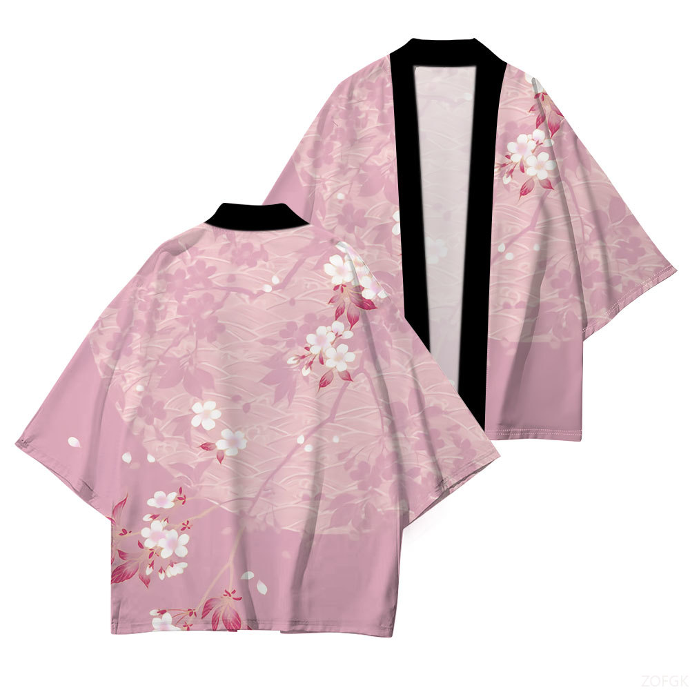 Quality Summer Clothing - Japanse traditionele jurk Japanse kimono Kersenbloesemprint