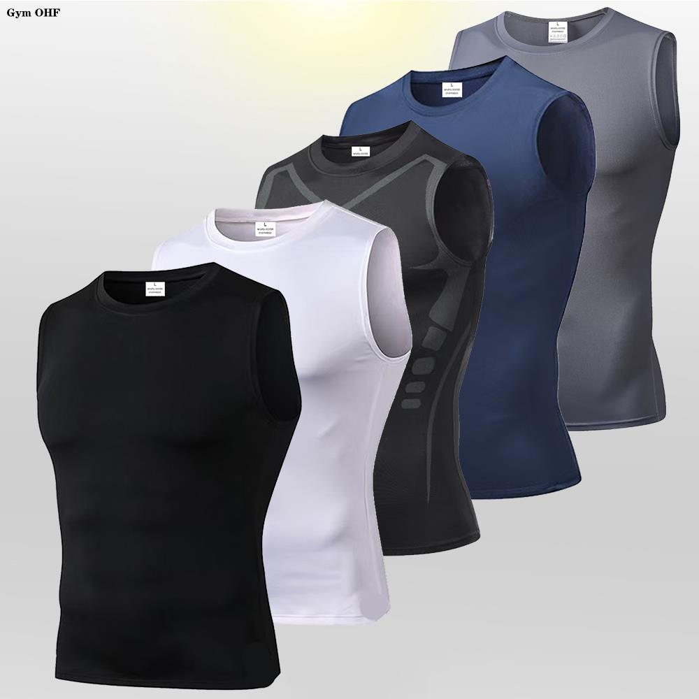 Tank Top Breathable - Sneldrogende hardloop-T-shirts voor heren Compressievest Mouwloos