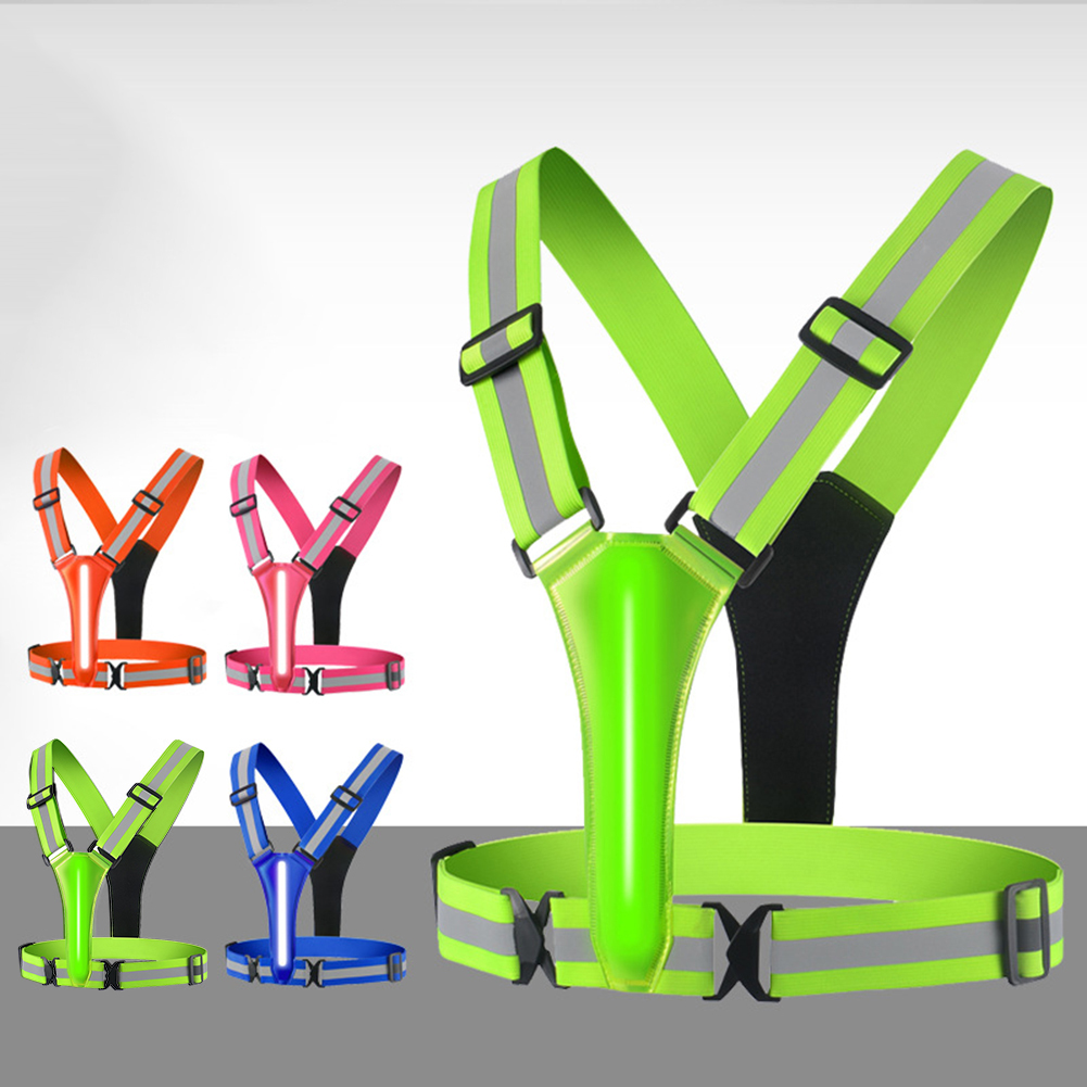 Summer Nights Clothing - Led Hardloopvest Usb Oplaadbare Reflecterende Fiets