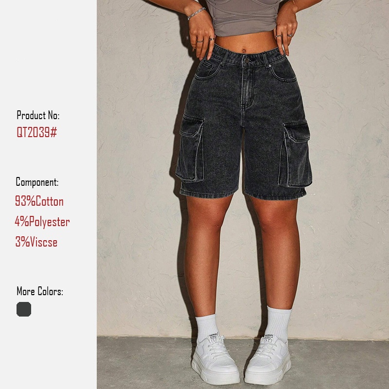 Summer Clothing Vintage - Retro denim shorts voor dames, mini-shorts