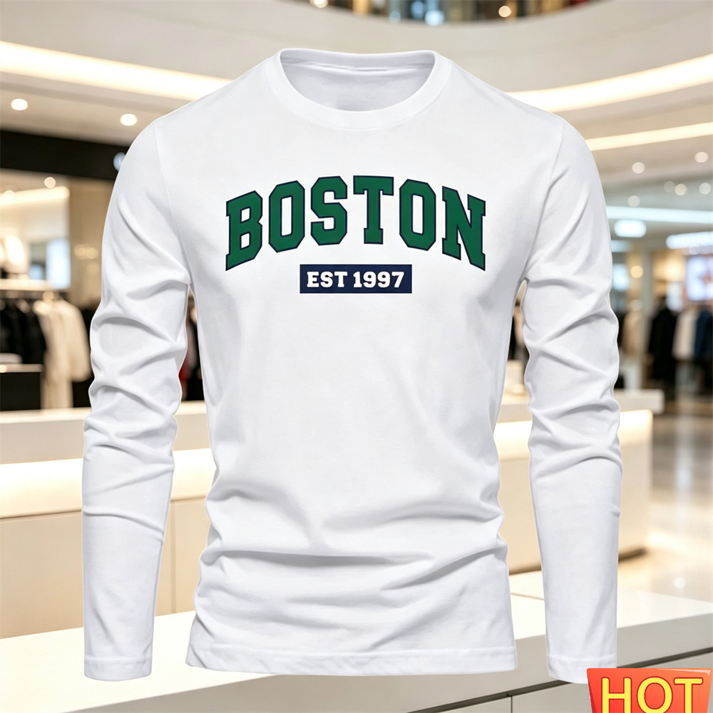 Summer Clothing Trends - Herfst Zomer heren T-shirt met lange