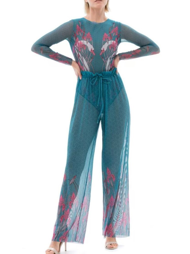 Swim Cover Up Mesh - 2-delige sets mesh badmode en panst