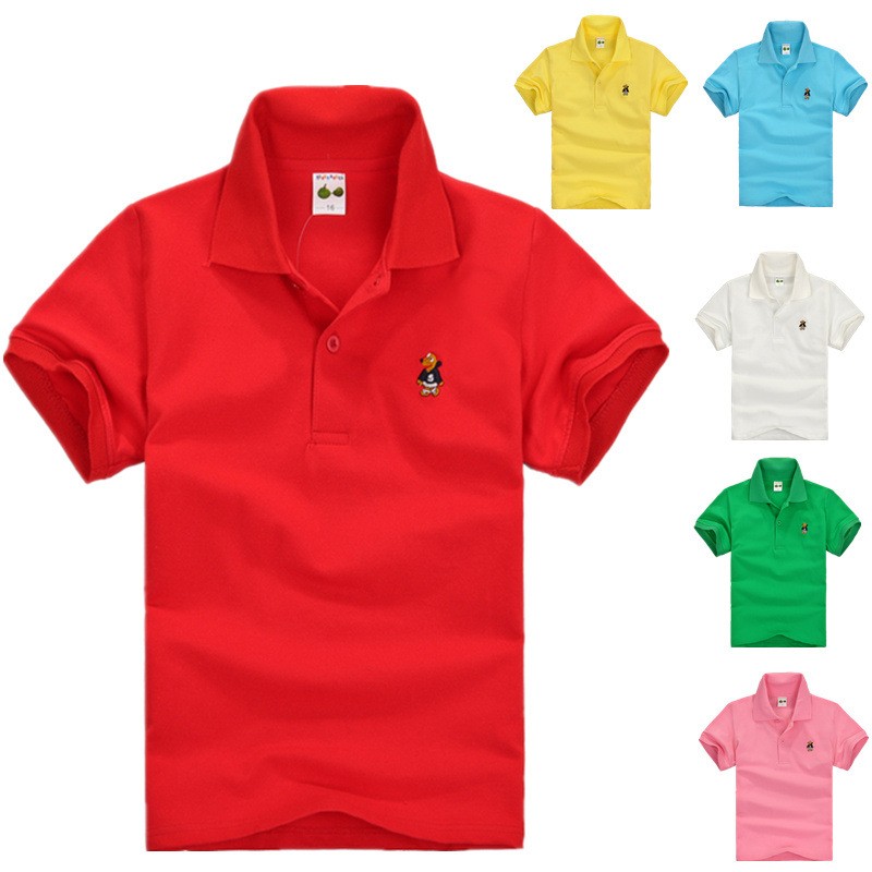 Summer Clothing Baby - Zomer Tiener Polo Shirts 3-14Yrs Kinderen