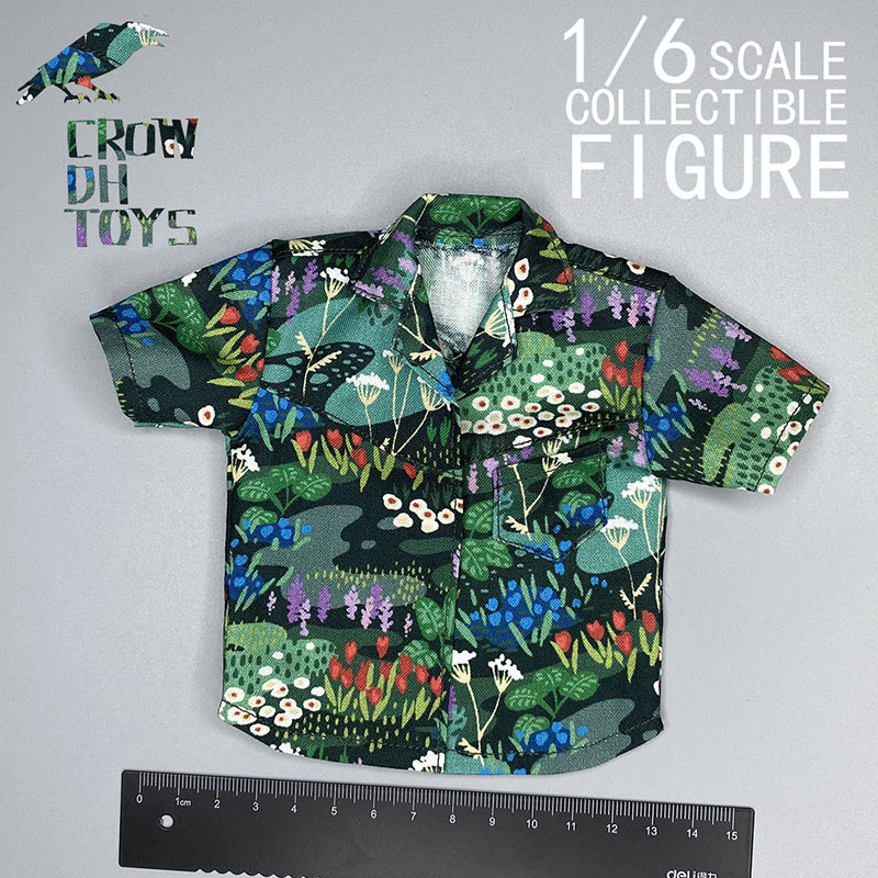 Beach Shirt Hawaiian - 1/6 Mannen Soldaat T-shirt Harajuku Hawaiiaans