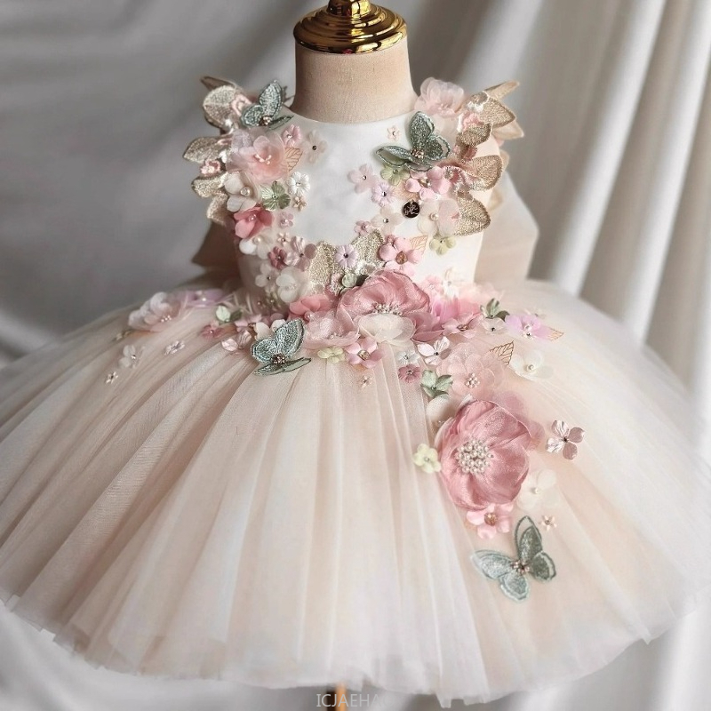 Summer Clothing Baby - Bruidsjurk Zomer Kinderen Meisjes Eerste Verjaardag