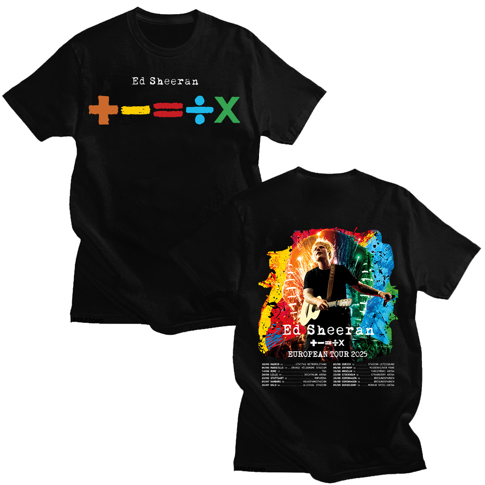 Summer Clothing Gif - Ed Sheeran Europese Tour 2026 T-shirts