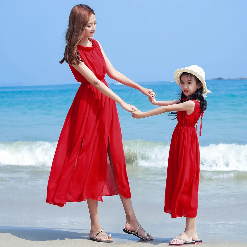 Moeder en meisje baby vakantie - Summer Clothing Baby recensie en prijs