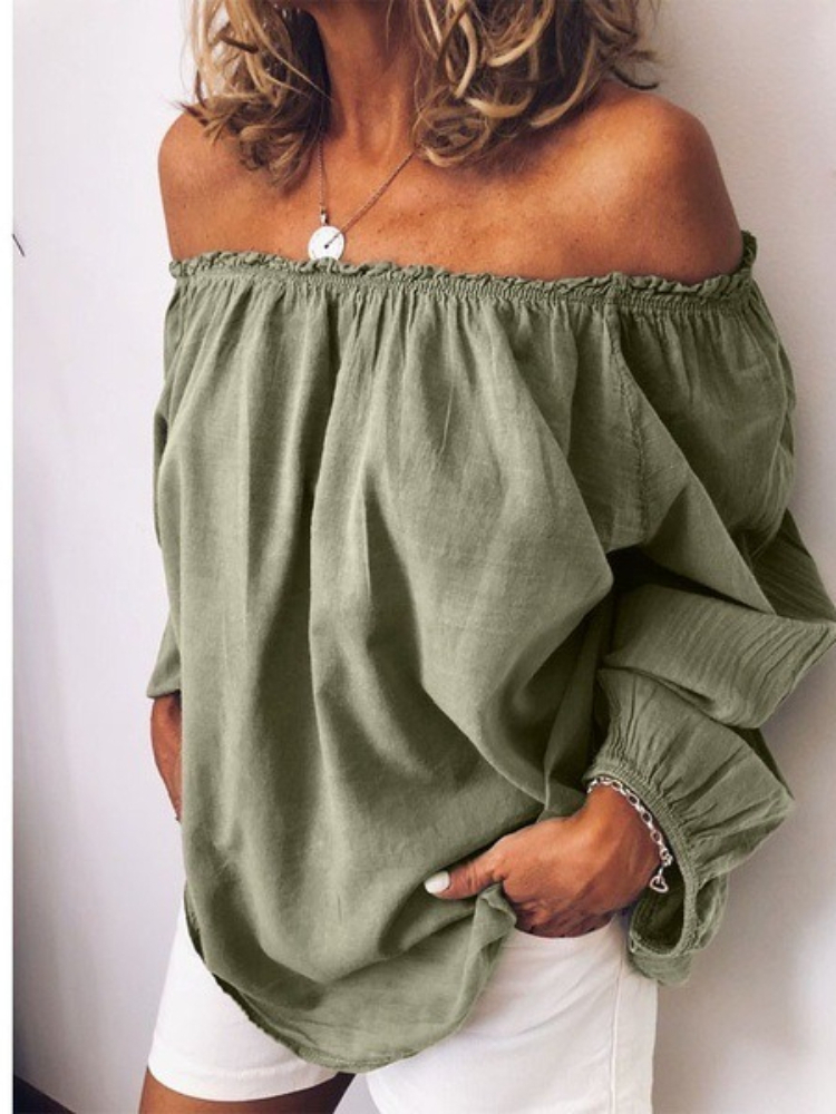 Nieuwe chique dames off-the-sh - Off Shoulder Blouse recensie en prijs