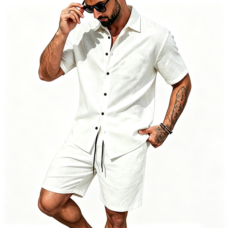 Heren linnen tweedelige outfit - Summer Clothing Trends recensie en prijs