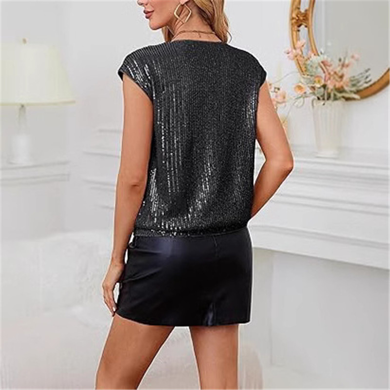 2025 Lente Tops Zwart Paillett - Summer Evenings Clothing recensie en prijs