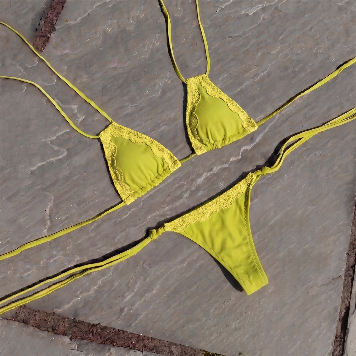Kant 3-delig sexy bikini sexy  - Swim Cover Up Mesh recensie en prijs