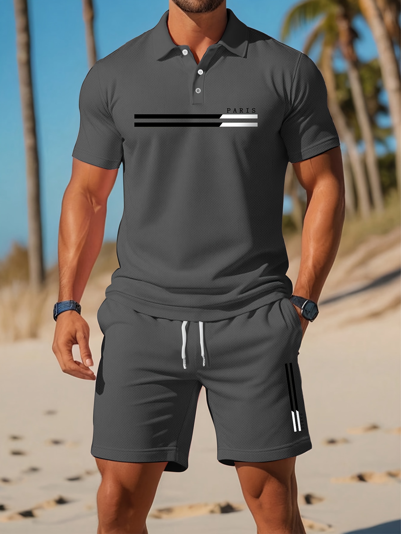 2026 Zomer Heren Polo Set - 3D - Summer Clothing Patterns recensie en prijs