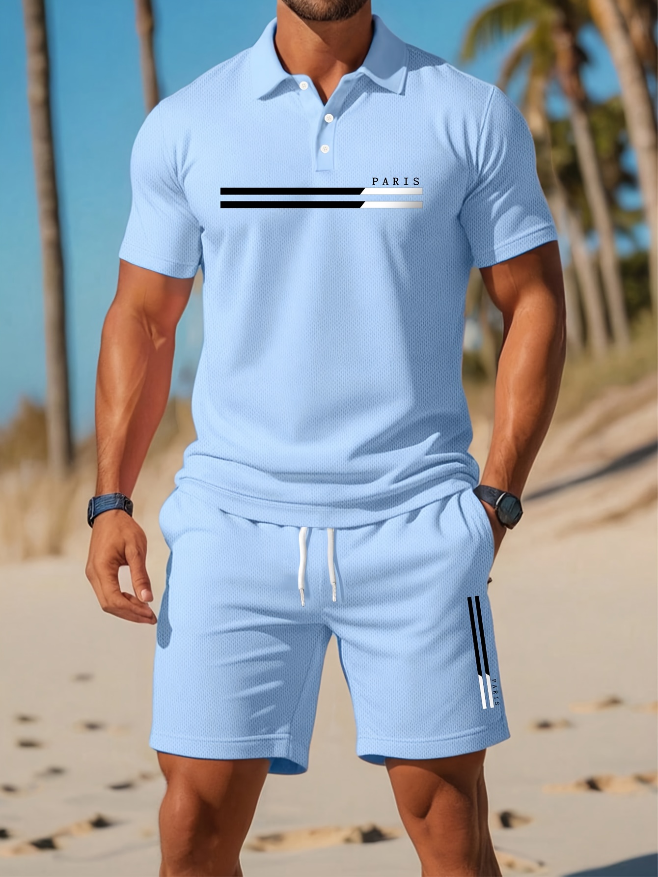 2026 Zomer Heren Polo Set - 3D - Summer Clothing Patterns recensie en prijs
