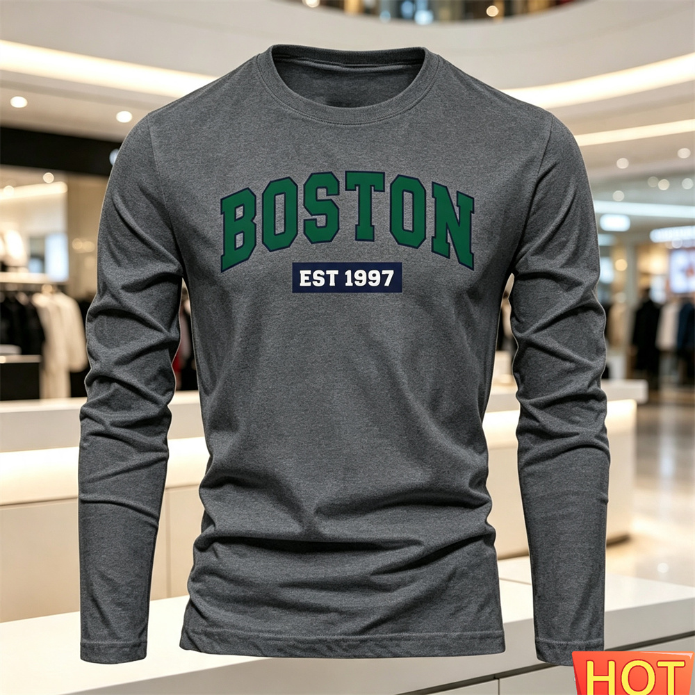 Herfst Zomer heren T-shirt met - Summer Clothing Trends recensie en prijs