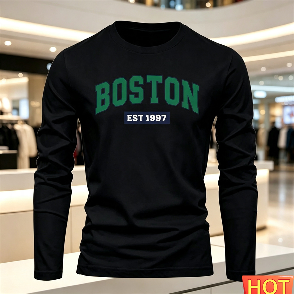 Herfst Zomer heren T-shirt met - Summer Clothing Trends recensie en prijs