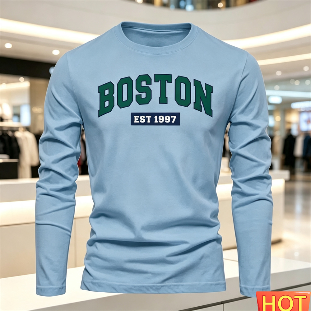 Herfst Zomer heren T-shirt met - Summer Clothing Trends recensie en prijs