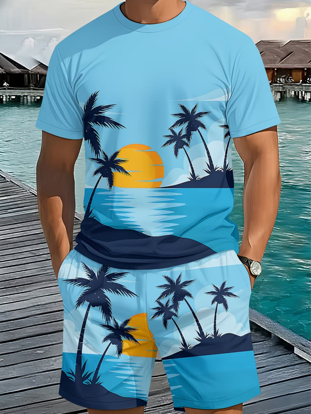 2026 Heren 2-delige set Hawaii - Beach Shirt Hawaiian recensie en prijs