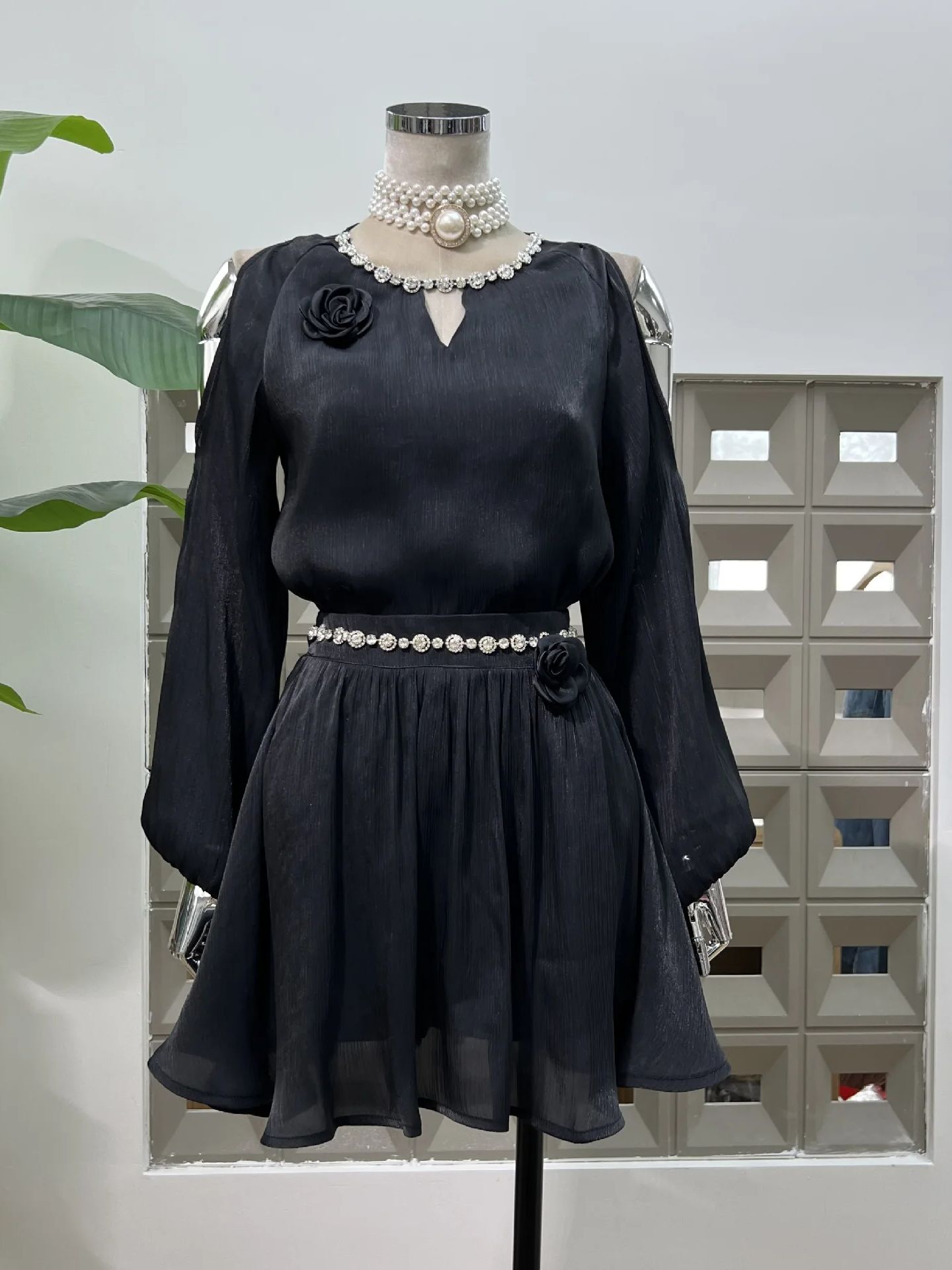 Vrouwen Tweedelige Jurken Off- - Off Shoulder Blouse recensie en prijs