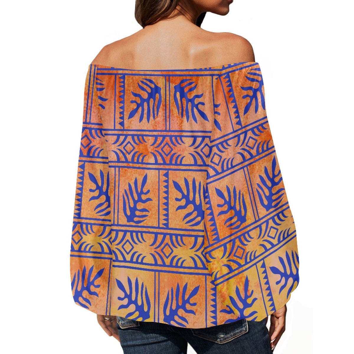 Polynesische tribale kleding S - Off Shoulder Blouse recensie en prijs
