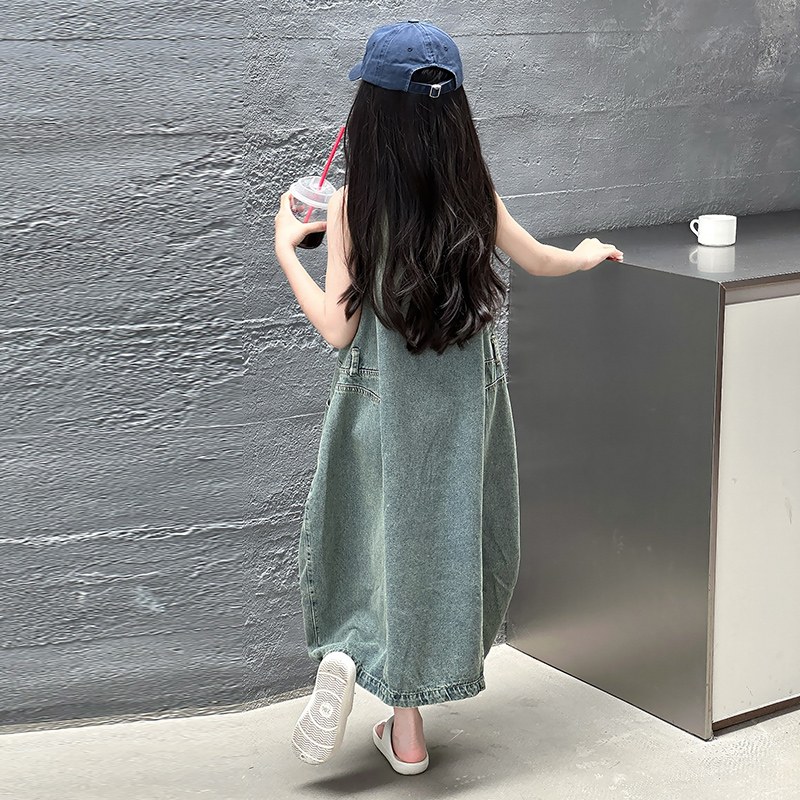 Vintage blauwe kinderen meisje - Quality Summer Clothing recensie en prijs