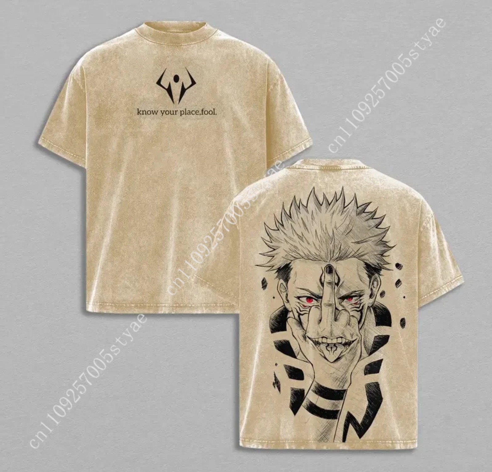 Anime Ryomen Sukuna Grafische  - Summer Clothing Vintage recensie en prijs