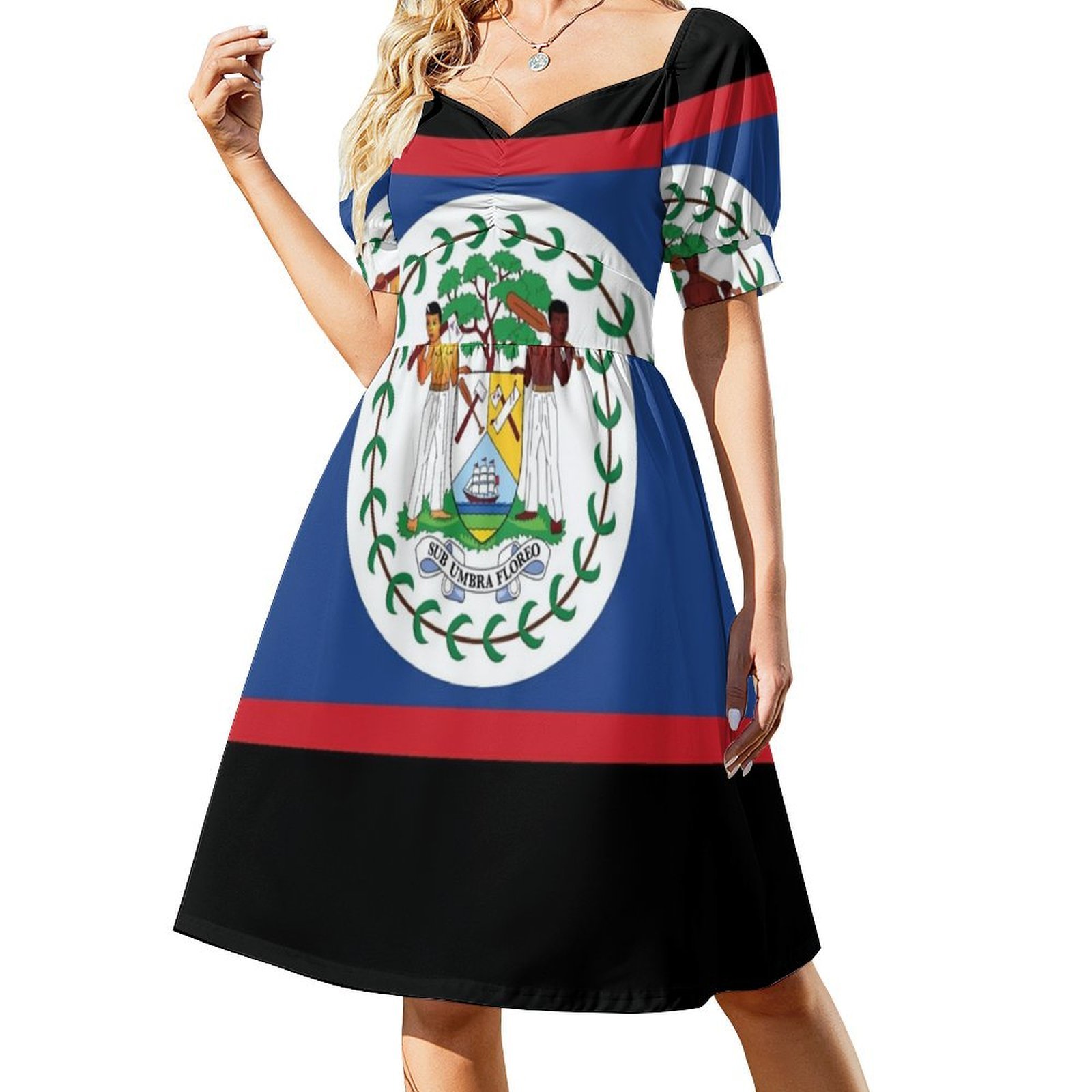 Nationale vlag van Belize dame - Summer Clothing Banner recensie en prijs