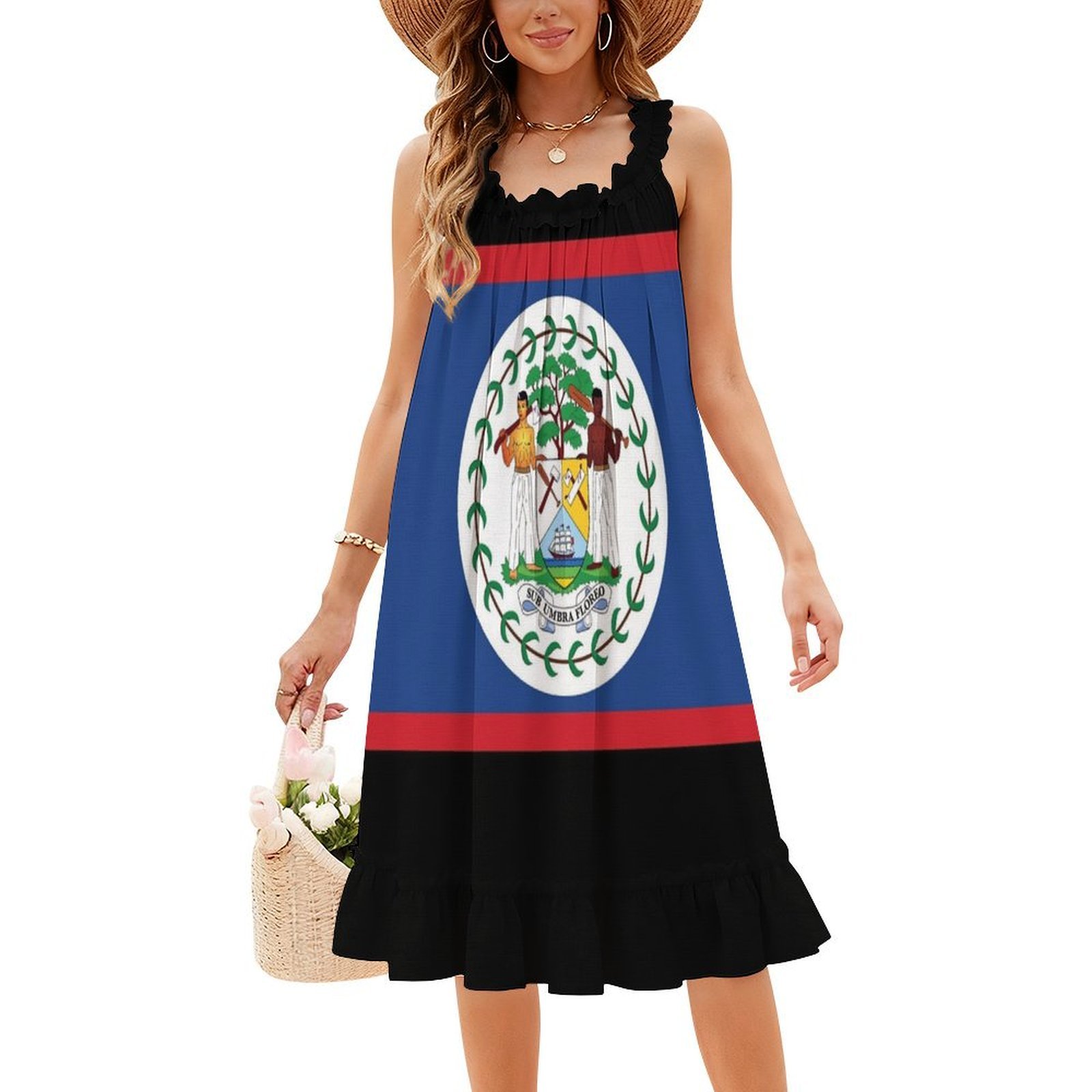 Nationale vlag van Belize dame - Summer Clothing Banner recensie en prijs