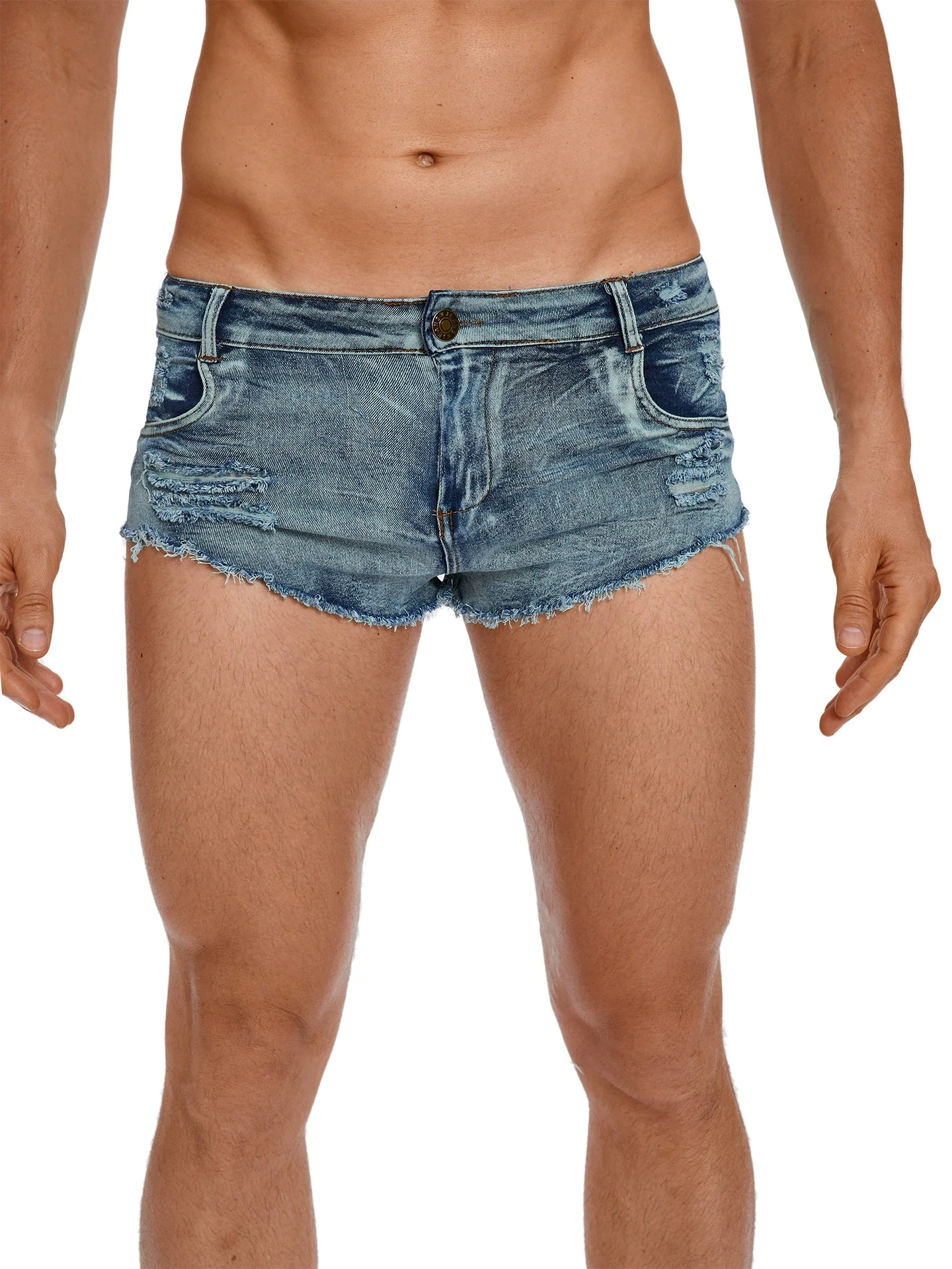Heren jeansshorts met lage tai - Summer Clothing Vintage recensie en prijs